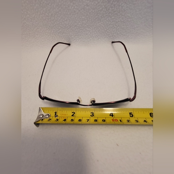 Covergirl wire frame eye glasses,  vintage wine color main image 10